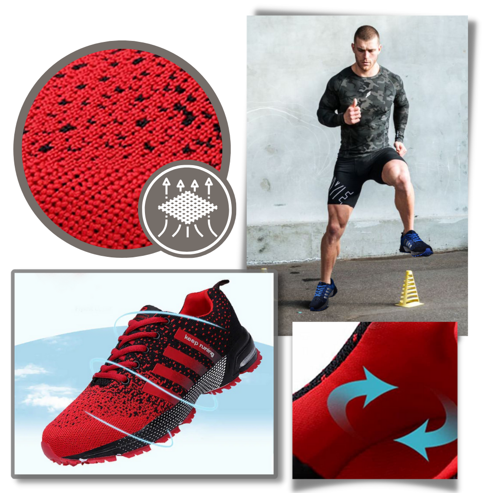 Ademende Herenschoenen Sportieve Loopschoenen