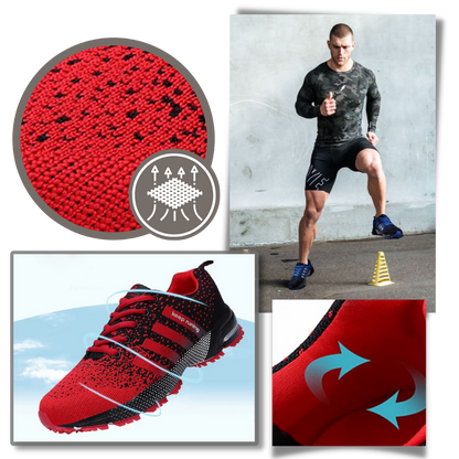 Ademende Herenschoenen Sportieve Loopschoenen