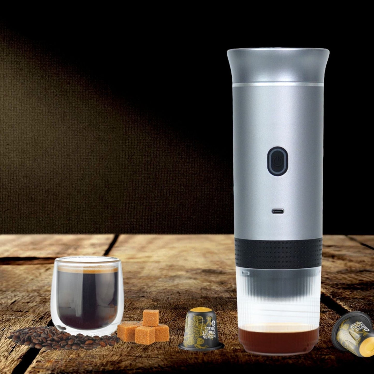 Draagbare Espressomachine 3-in-1 voor Thuis en Op Reis