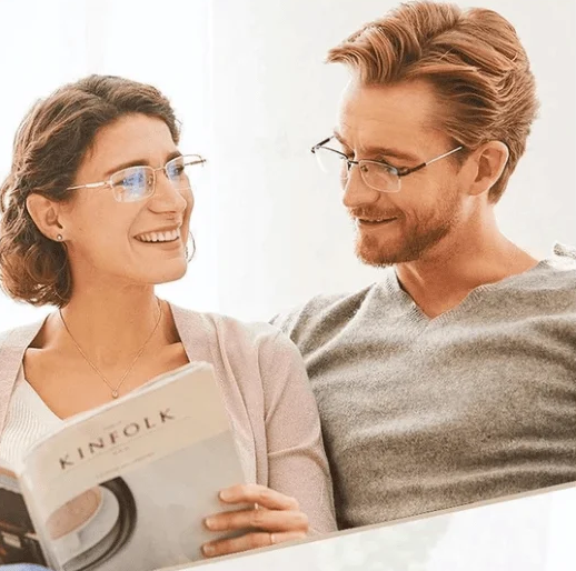 Leesbril met Anti-Blauwlicht en Multifocale Glazen