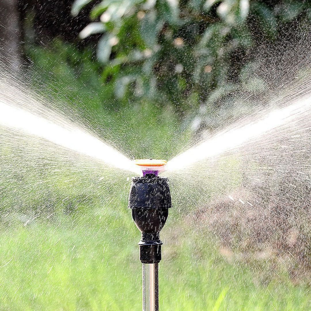 Waterbesparende Irrigatiestatief 360º met Sterke Druk en Cadeau