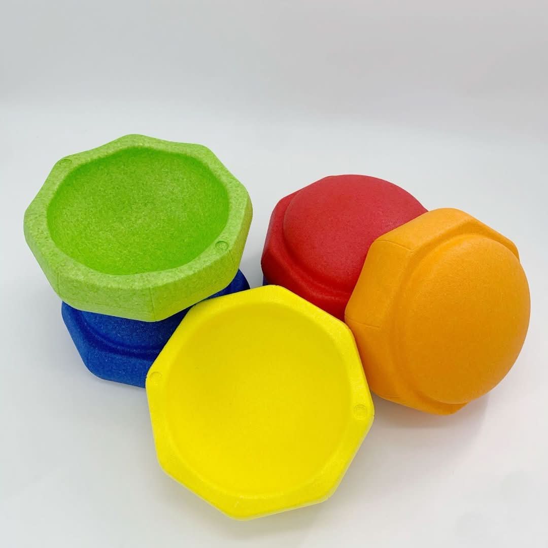 Kleurrijke Stapstenen voor Kinderen met Balans en Spelfunctie