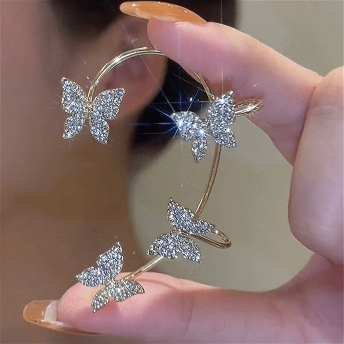 Piercingvrije Oorbellen Elegant Comfortabel Sieraden