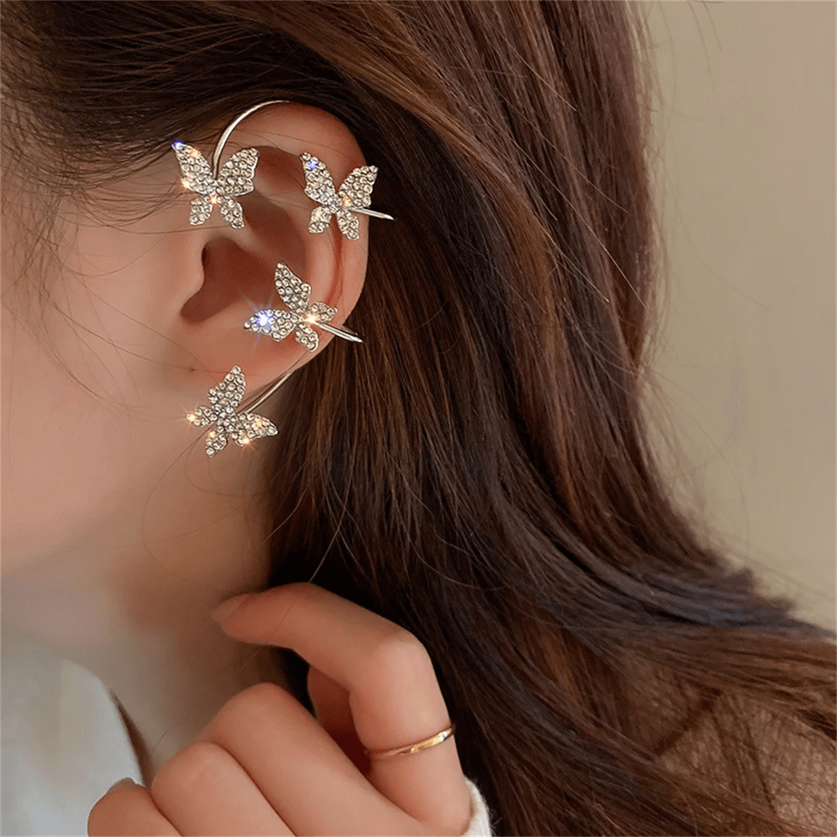 Piercingvrije Oorbellen Elegant Comfortabel Sieraden