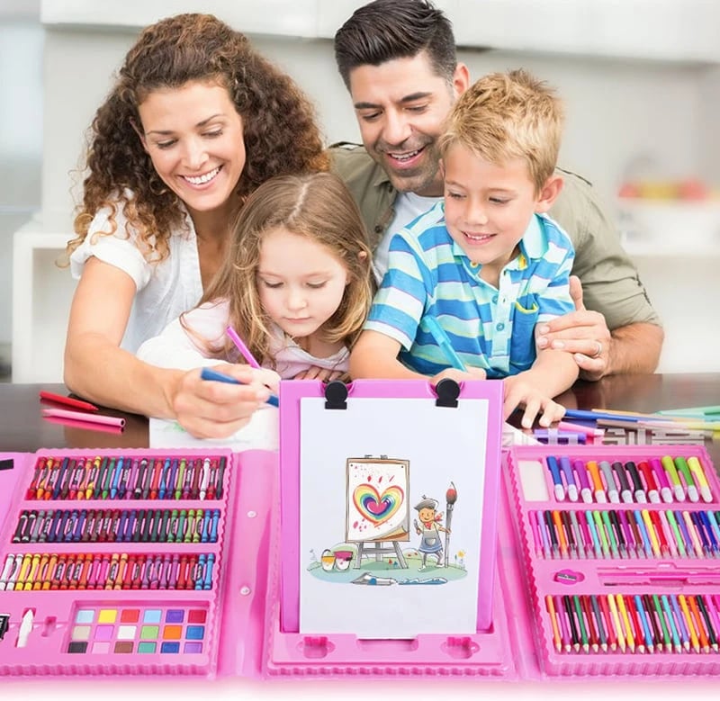 Kunstset 208 Delen Voor Kinderen Creatief Kleuren
