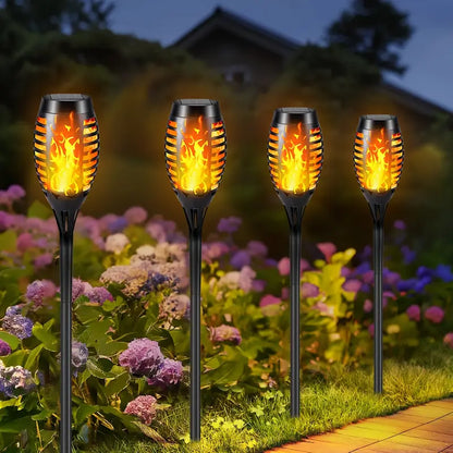 Solar LED Tuinlampen Flikkerend Vuur Effect Set van 4/8/12 - Velinix