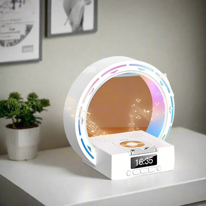 Bluetooth Luidspreker Lamp met Oplaadstation en Wekker