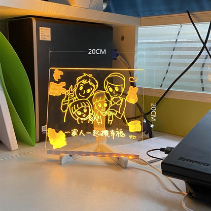 Kleurrijk Schrijfbord met LED Lichteffecten