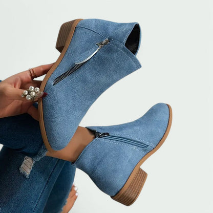 Vellura™ – Dames Enkellaarsjes van Suède met Comfortabele Pasvorm-2