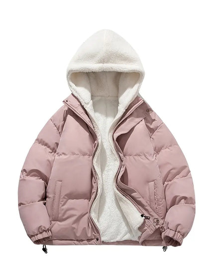 Fleece Winterjas met Capuchon Warm en Waterdicht