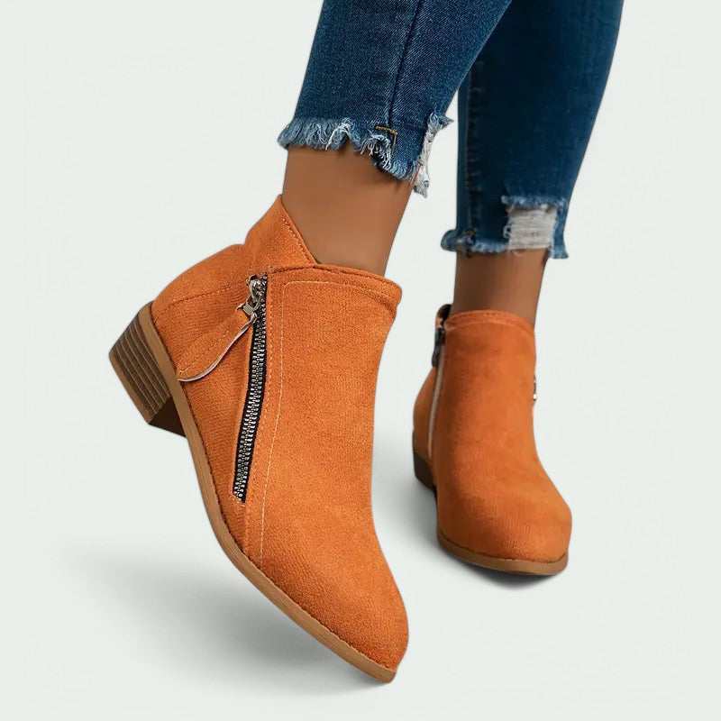 Vellura™ – Dames Enkellaarsjes van Suède met Comfortabele Pasvorm-4