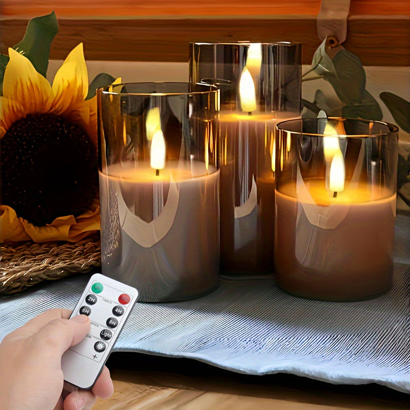 LED Kaarsenset Dimbaar met Afstandsbediening voor Sfeer