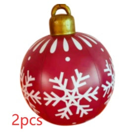 Kerstbal Buiten Decoratie 60cm Weerbestendig PVC