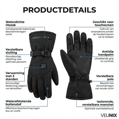 Velinix™ – Oplaadbare verwarmde handschoenen
