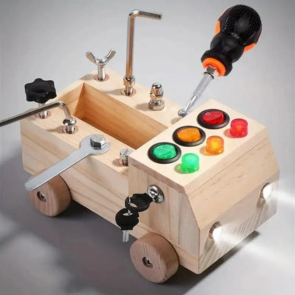 Interactief Leerspeelgoed Montessori Busy Board voor Kinderen - Velinix