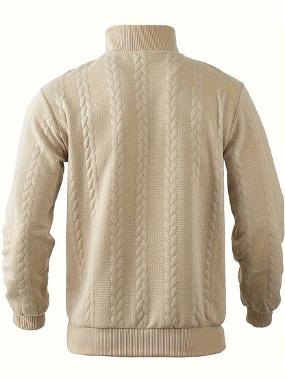 Herenpullover met Rits Vintage Stijl Victor
