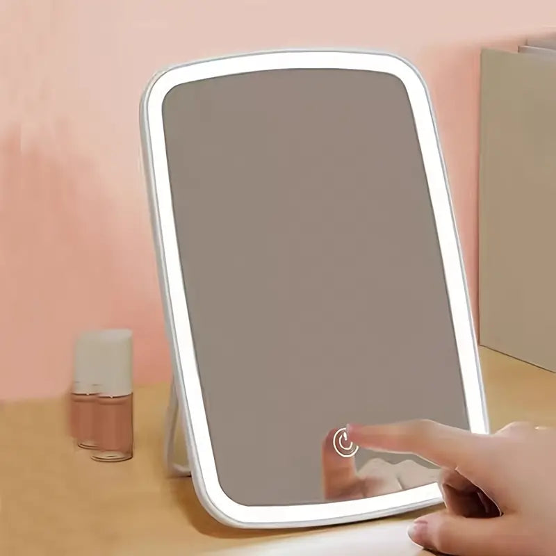 LED Make-uplamp Draagbaar met Spiegel en USB Oplader