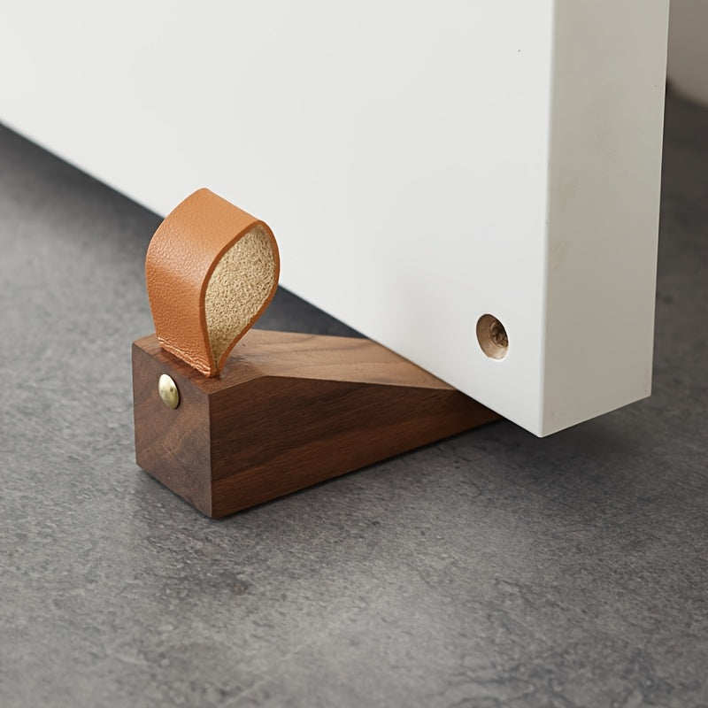 Houten Deurstopper met Antislip Bodem Scandinavisch Design - Velinix