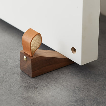 Houten Deurstopper met Antislip Bodem Scandinavisch Design - Velinix
