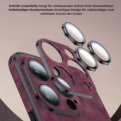 Leren iPhone Hoesje met Stijlvol Design en Schokbestendige Bescherming