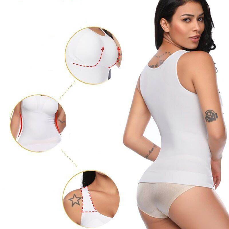 Dames Shaping Tanktop Elastisch Naadloos Comfortabel