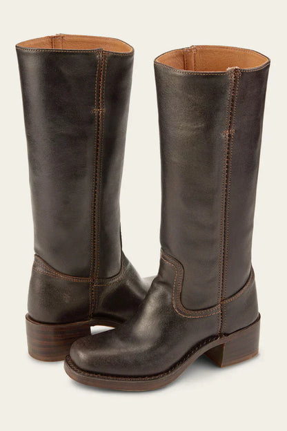 Leren Dameslaarzen Luxe Design Hoogwaardig Leer - Velinix