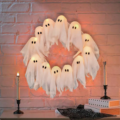 Halloween Krans Glow in het Donker voor Spooky Decoratie