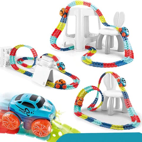 Magnetische Racebaan voor Kinderen Flexibel en Verlicht