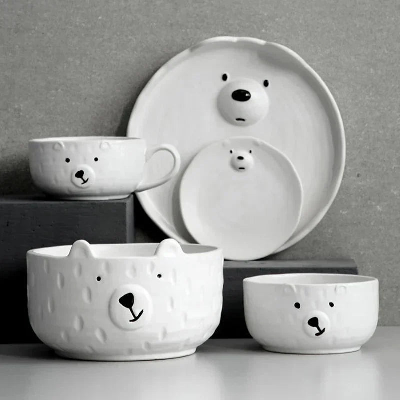 Keramische Ijsbeer Serviesset Schattig voor Thee en Koffie