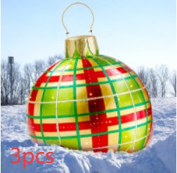 Kerstbal Buiten Decoratie 60cm Weerbestendig PVC