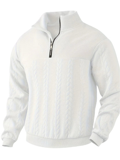 Herenpullover met Rits Vintage Stijl Victor