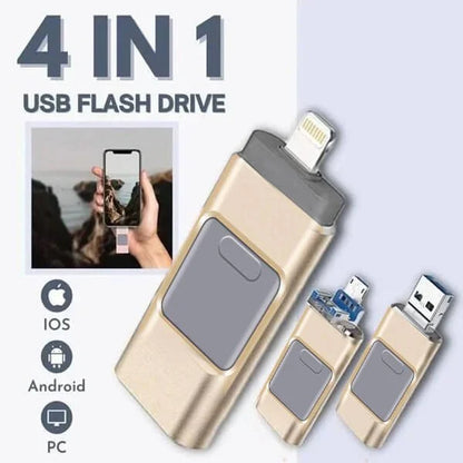 USB Flash Drive 4 in 1 Met USB C en OTG - Velinix