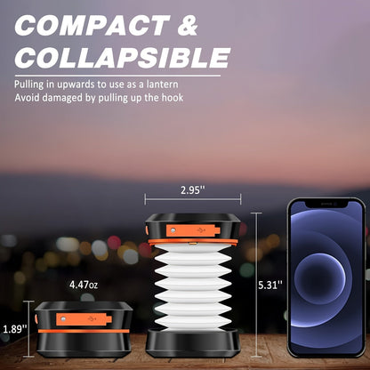 LED Campinglamp Oplaadbaar Compact voor Kamperen en Noodverlichting