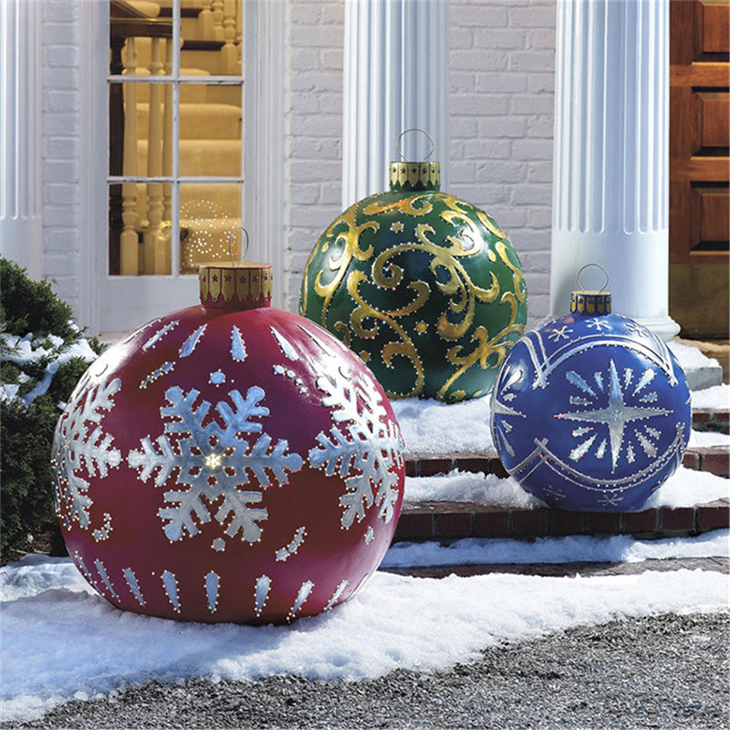 Kerstbal Buiten Decoratie 60cm Weerbestendig PVC