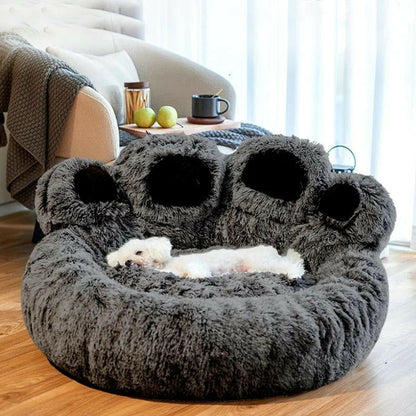 Ronde Hondenmand Groot Pluche Luxe Huisdierbed