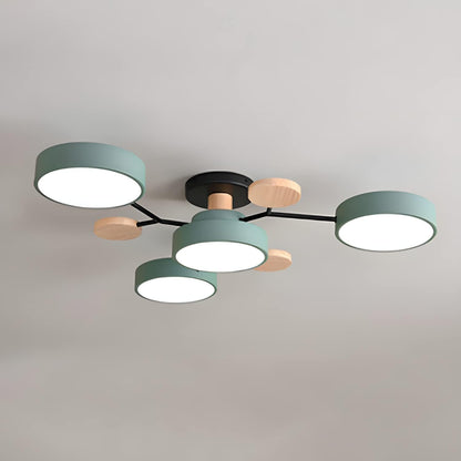 Ronde LED Plafondlamp Modern Woonkamer Lamp Dimbaar - Velinix