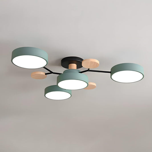Ronde LED Plafondlamp Modern Woonkamer Lamp Dimbaar - Velinix