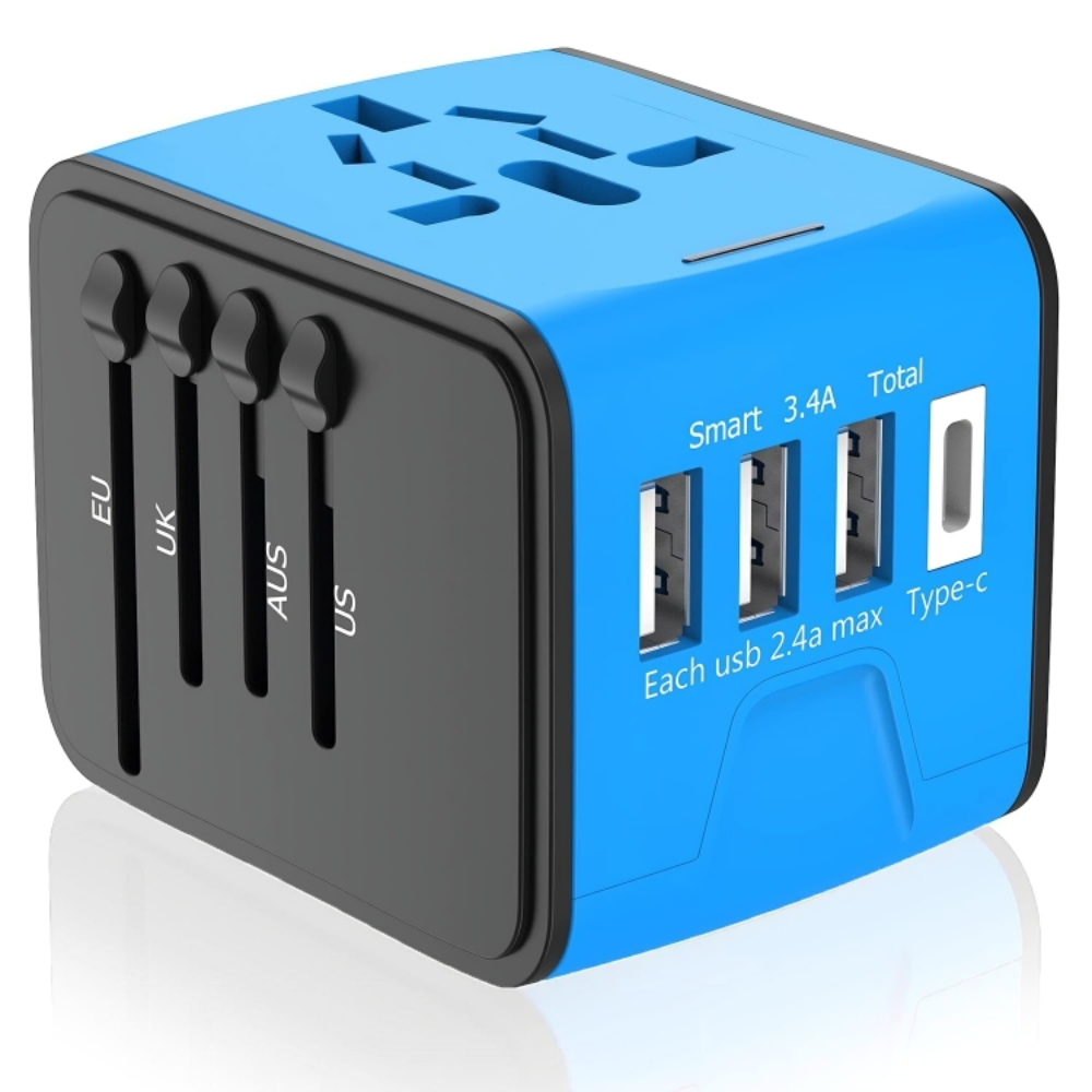 Reisstekker Universeel met USB Oplaadstation