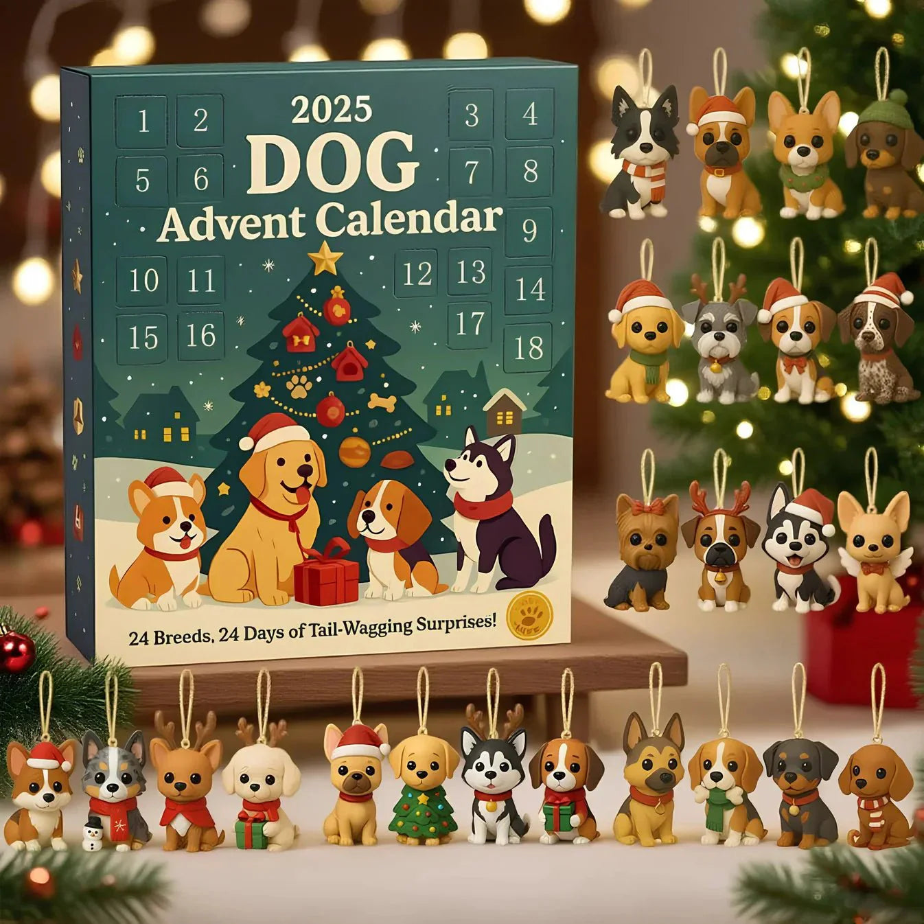 Honden Adventskalender 2025 Grappig Feestcadeau