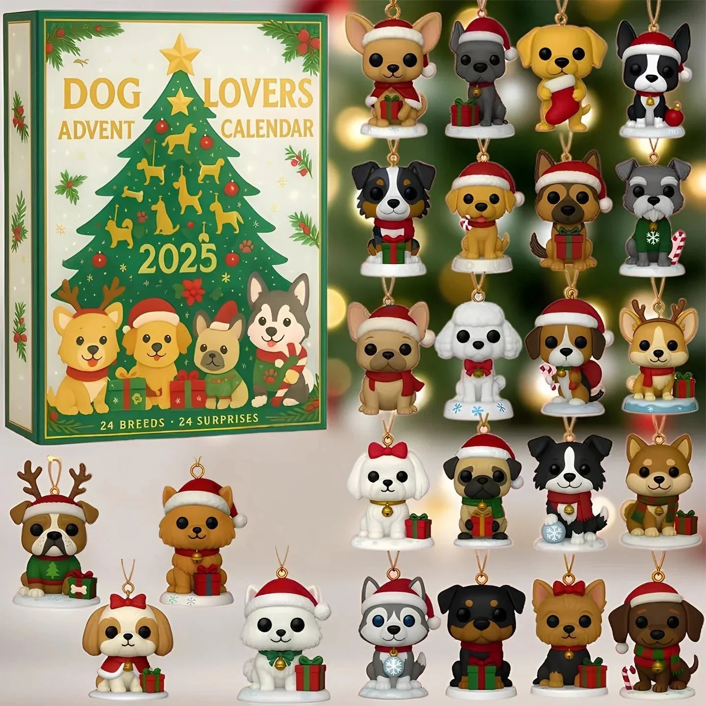 Honden Adventskalender 2025 Grappig Feestcadeau