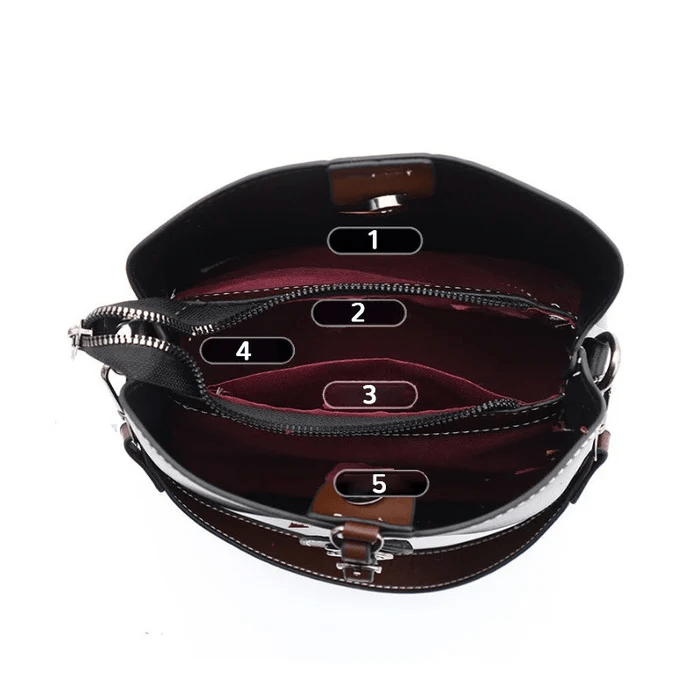 Leren Schoudertas Elegante Stijlvol Luxe Design