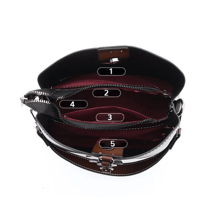 Leren Schoudertas Elegante Stijlvol Luxe Design