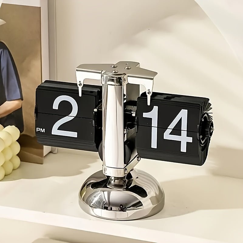 Retro Flip Klok voor Woonkamer en Kantoor Decoratie Modern