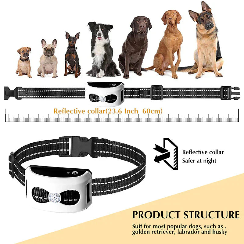 Draadloze Hondenhalsband Trainingshalsband Waterdicht Oplaadbaar 2-in-1