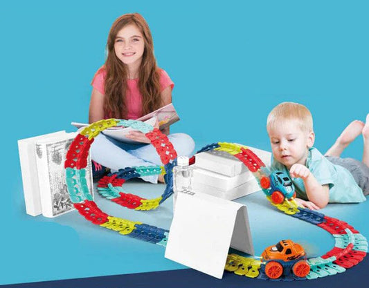 Magnetische Racebaan voor Kinderen Flexibel en Verlicht - Velinix