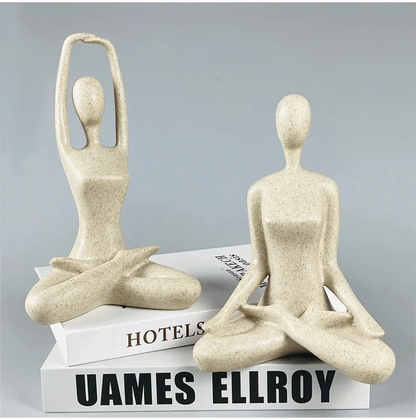Yoga Standbeeld Vrouw Moderne Binnenhuisdecoratie Resin Figuur