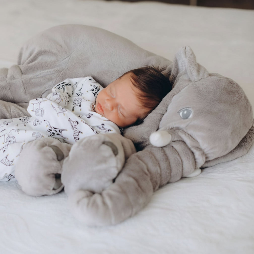 Zachte Knuffelkussen Olifant voor Baby en Kinderen