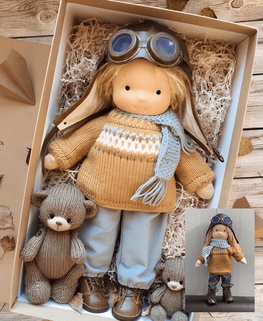Waldorf Pop Schattig Handgemaakt Speelpop - Velinix