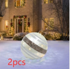 Kerstbal Buiten Decoratie 60cm Weerbestendig PVC