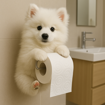 Dierenlijk Toiletrolhouder Charmant Huisdiervriendelijk Accessoire